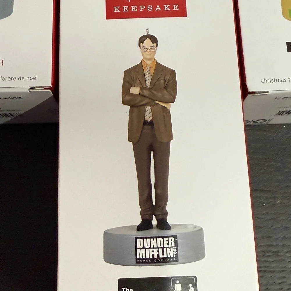 4 2023 Hallmark Keepsake Ornaments The Office, Parks and Recreation, Golden Girl